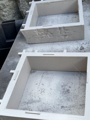 Painting a peasant hut