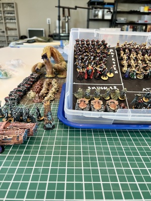 magnetic lined case with based figures