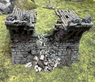 Castle wall breach