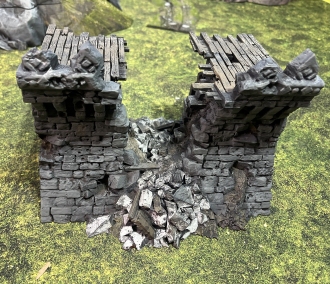 Castle wall breach